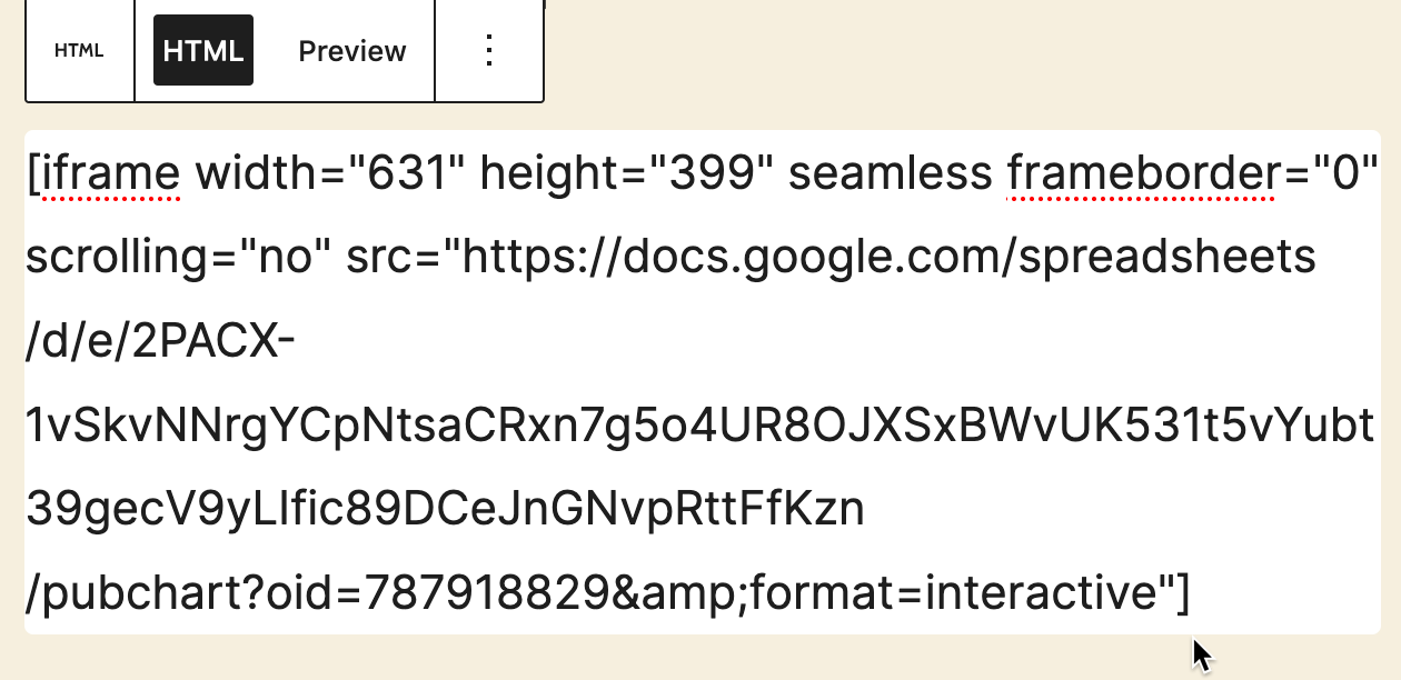 Modify the front and back end with square brackets.